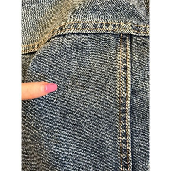 Blank NYC Fitted Raw Hem Denim Jacket In Traffic Jam Size XS - Picture 7 of 9